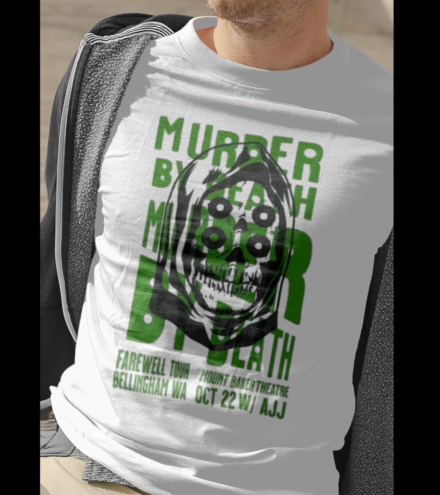 Murder By Death Farewell Tour Bellingham WA Oct 22 With AJJ 20th Anniversary T-Shirt