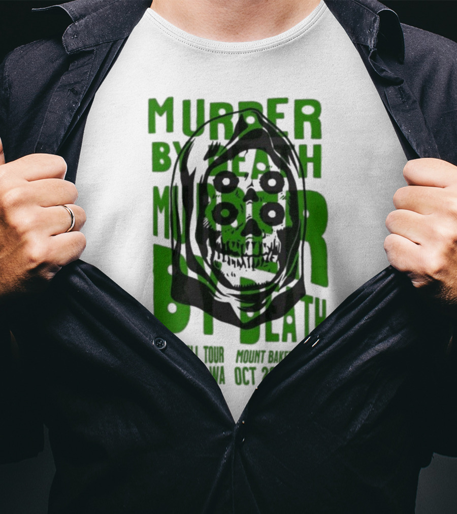 Murder By Death Farewell Tour Bellingham WA Oct 22 With AJJ 20th Anniversary T-Shirt