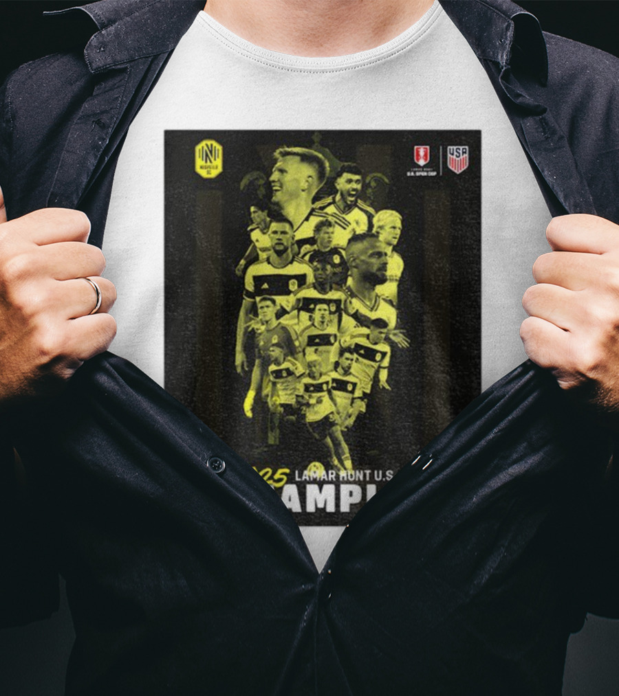 Nashville SC 2025 Lamar Hunt U.S. Open Cup Champions T-Shirt