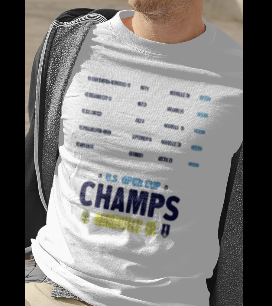 U.S. Open Cup Champs 2025 Nashville SC Concert Trophy T-Shirt