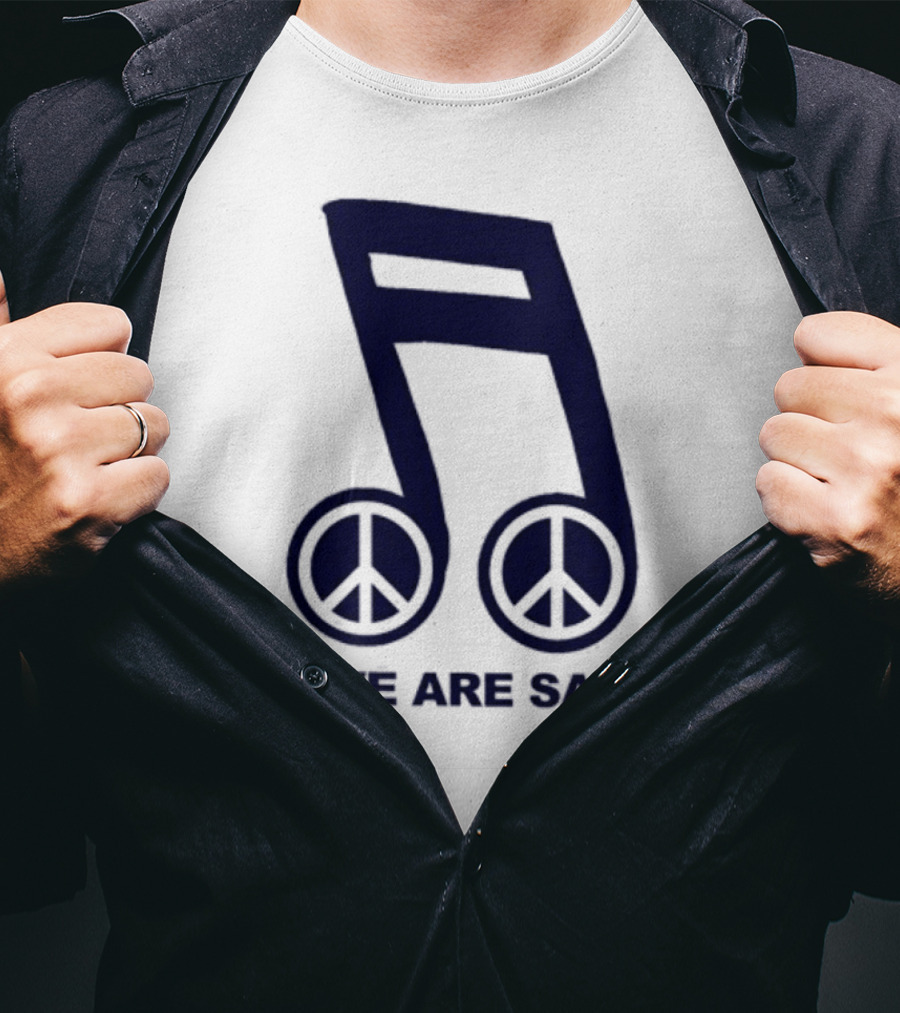 Online Ceramics Legalize Peace Dept All We Are Saying Music Note Peace Symbol Dove T-Shirt