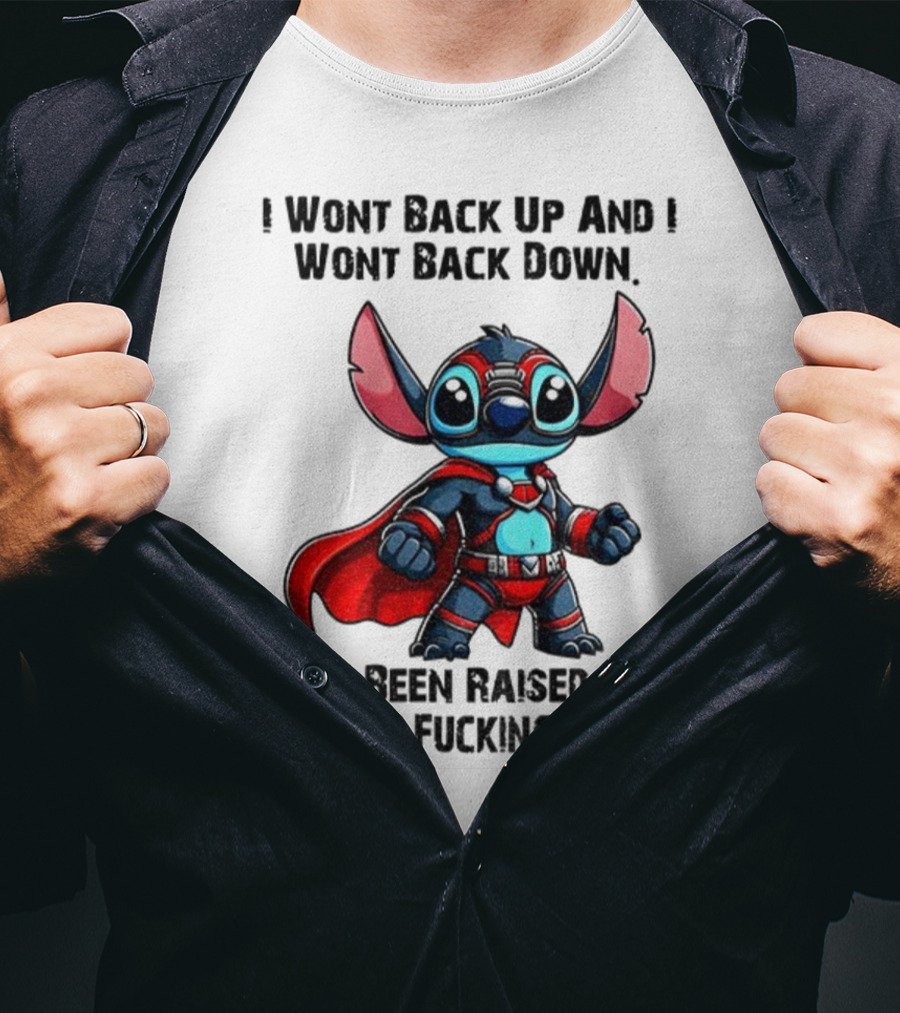 Stitch Superhero Stand My Ground Quote T-Shirt