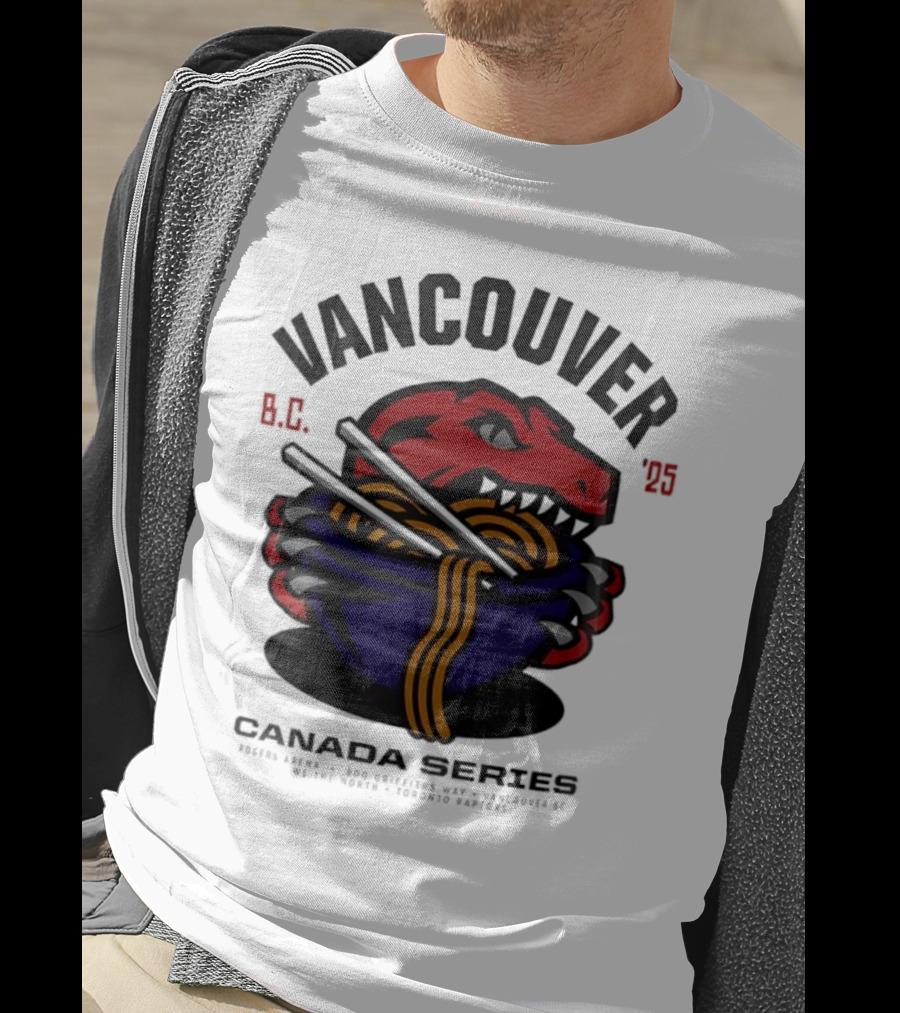 Vancouver BC 2025 Toronto Raptors Noodles Series T-Shirt