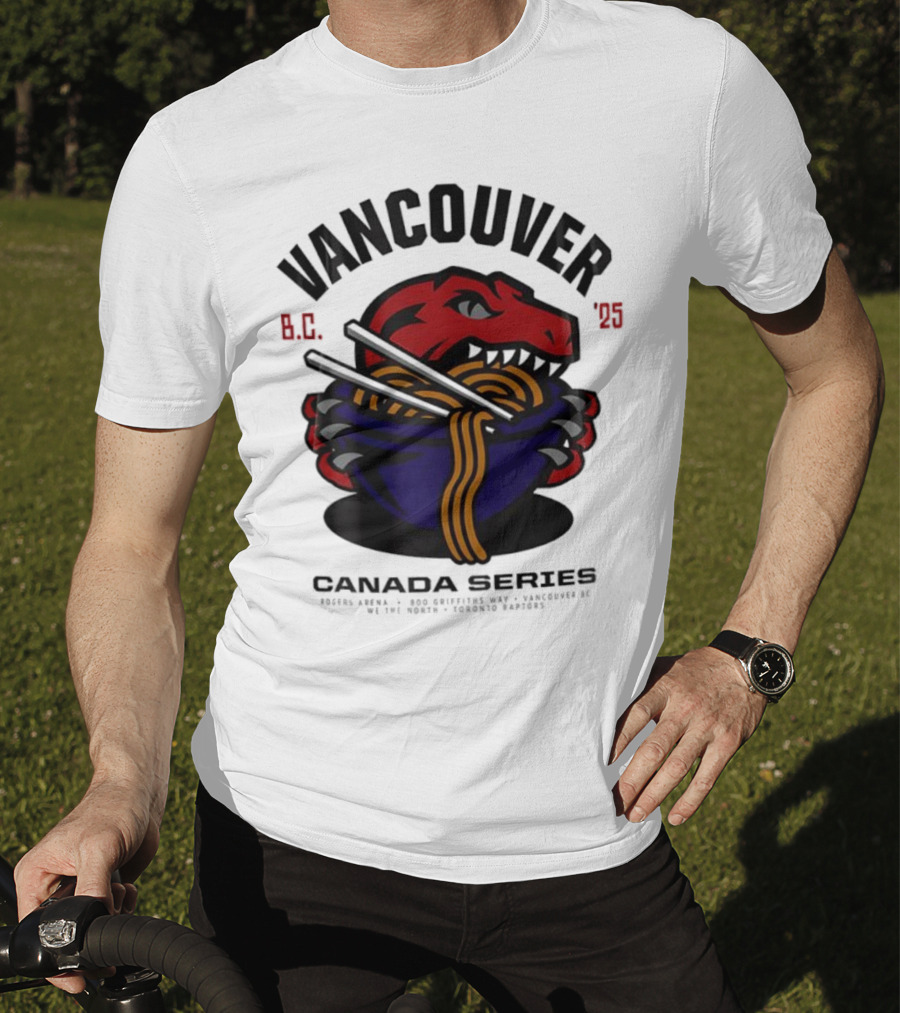 Vancouver BC 2025 Toronto Raptors Noodles Series T-Shirt