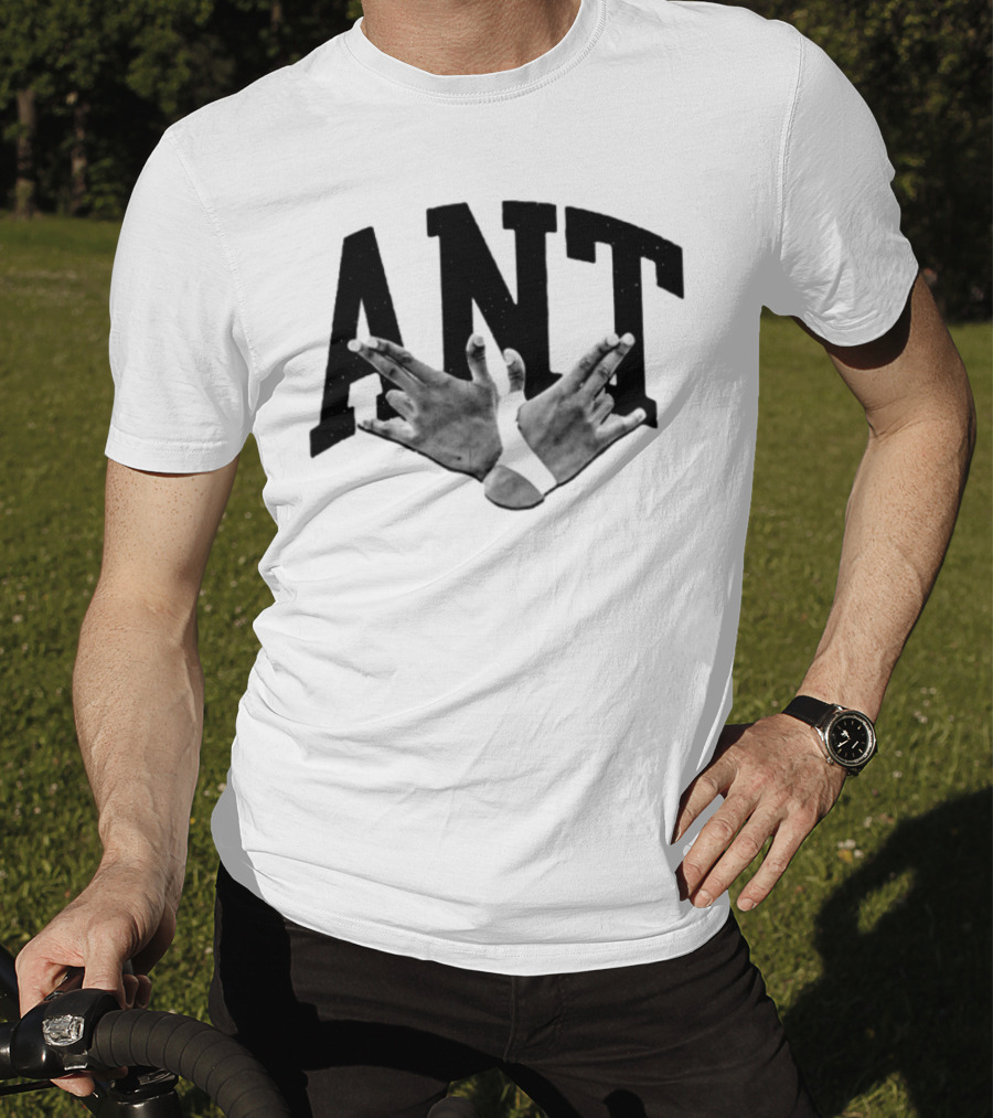 ANT Hand Sign Gesture Celebrity Concept T-Shirt
