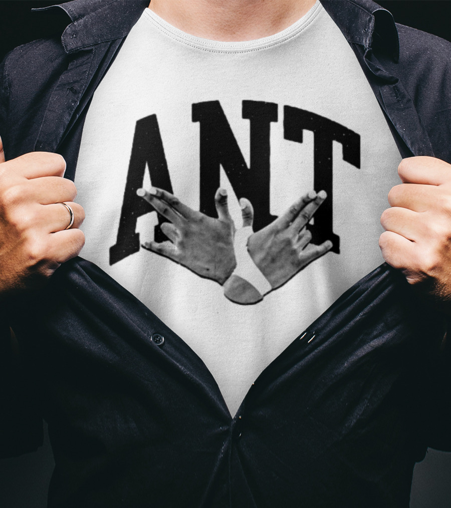 ANT Hand Sign Gesture Celebrity Concept T-Shirt