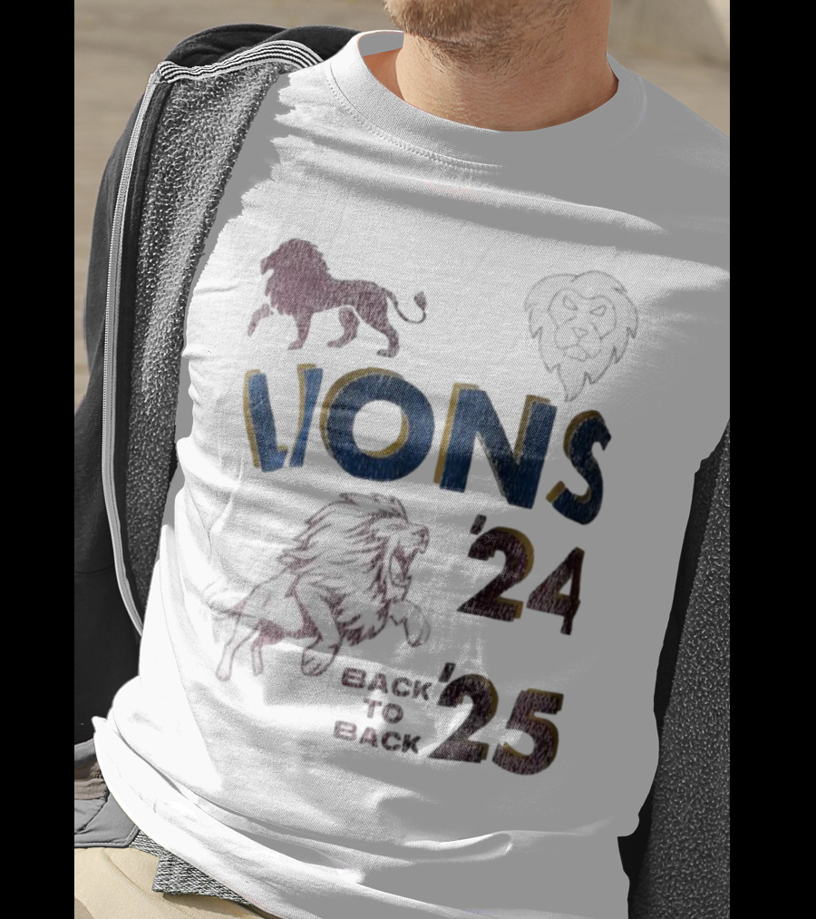 Lions Pride Back To Back '24 '25 T-Shirt
