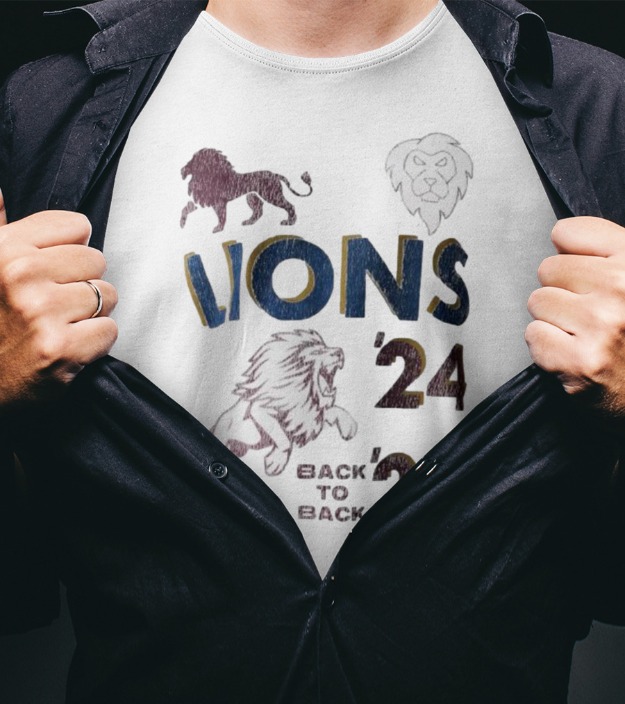 Lions Pride Back To Back '24 '25 T-Shirt