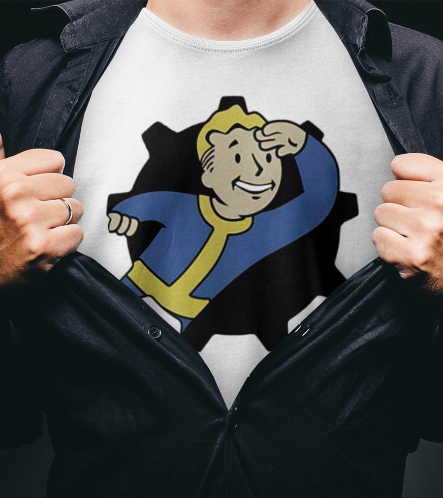 Fallout Vault Boy Lookout Iconic Pose T-Shirt