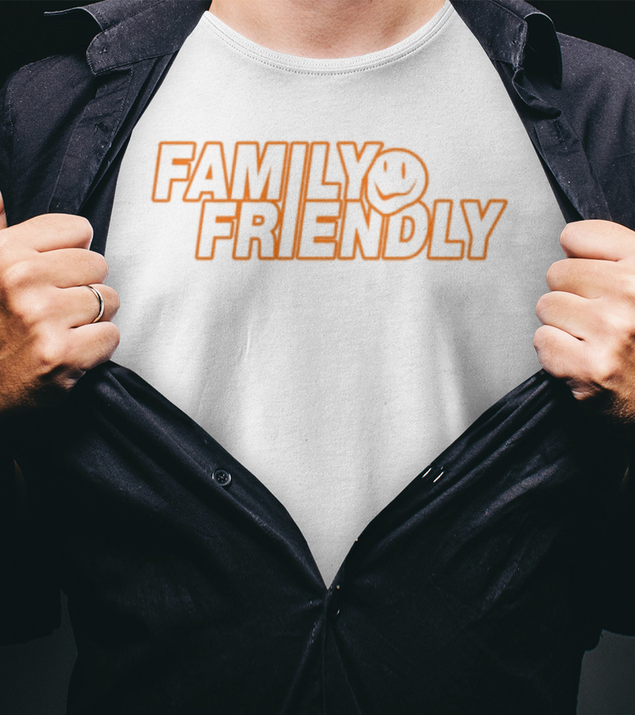 FAMILY FRIENDLY Smiley Face Retro Style T-Shirt