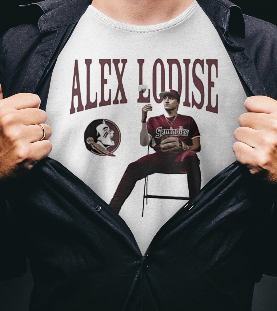 Florida State Seminoles Alex Lodise FSU Baseball Seminoles Icon T-Shirt