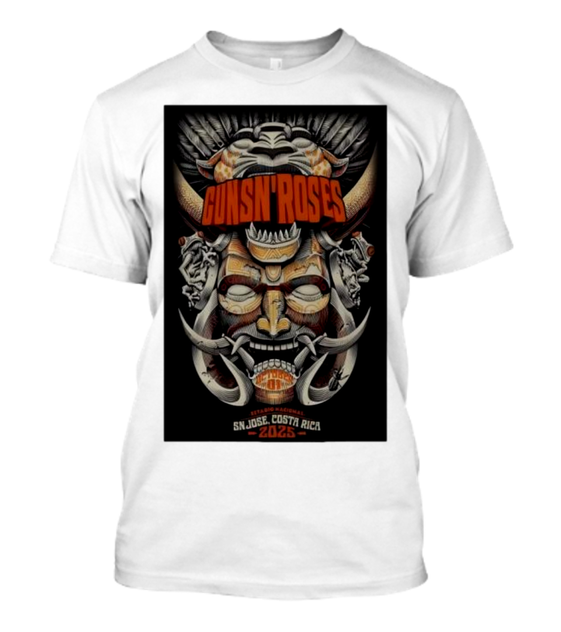 Guns N Roses Estadio Nacional San José Costa Rica 2025 T-Shirt