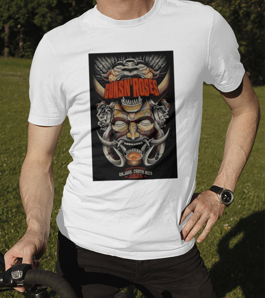 Guns N Roses Estadio Nacional San José Costa Rica 2025 T-Shirt