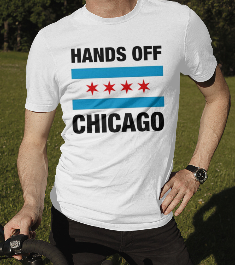 Chicago Flag Iconic Four Red Stars Blue Stripes T-Shirt