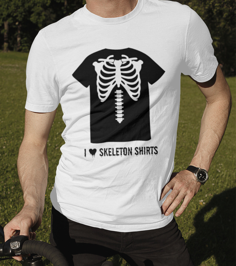 I Love Skeletons Heart Original Skeleton T-Shirt