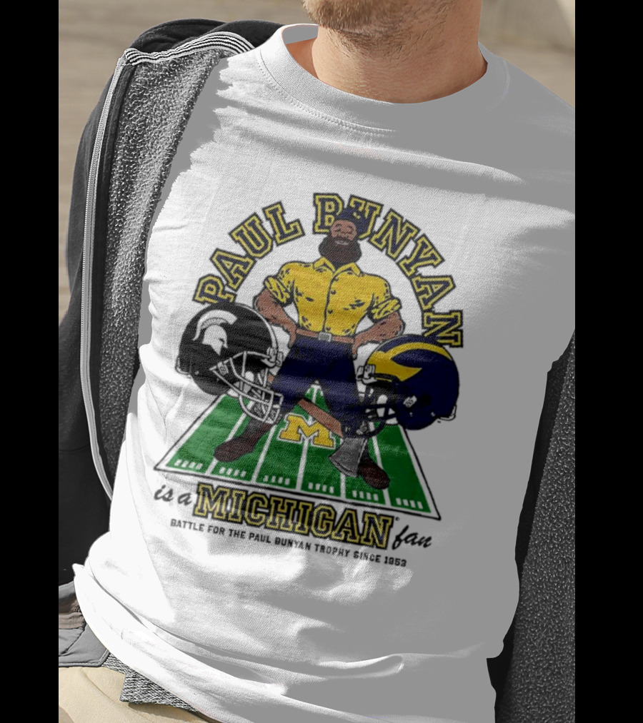 Paul Bunyan Michigan Wolverines M Helmet Since 1952 T-Shirt