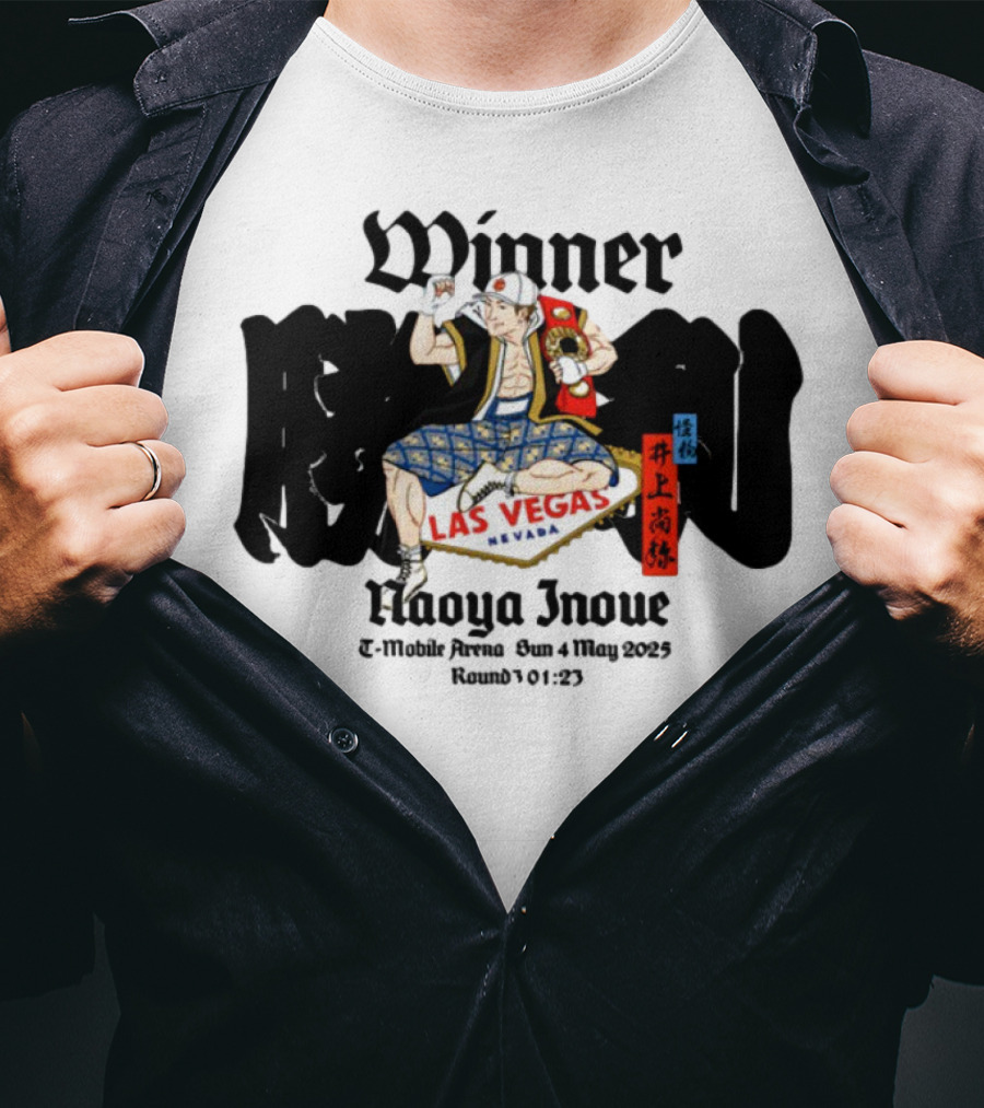 Monster Naoya Inoue Winner Las Vegas Nevada August 25 Round 10 323 T-Shirt