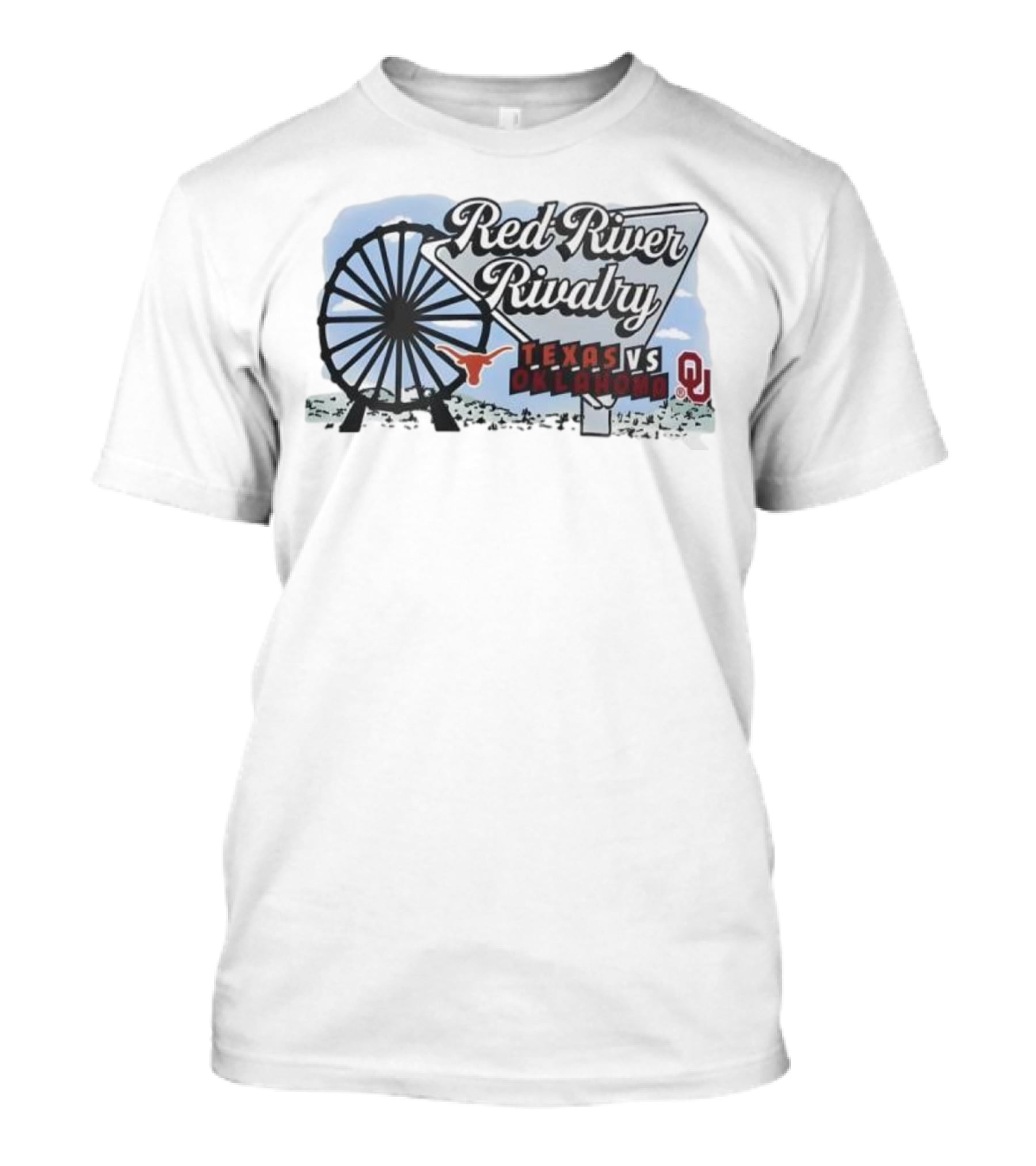 Red River Rivalry Texas Vs Oklahoma T-Shirt