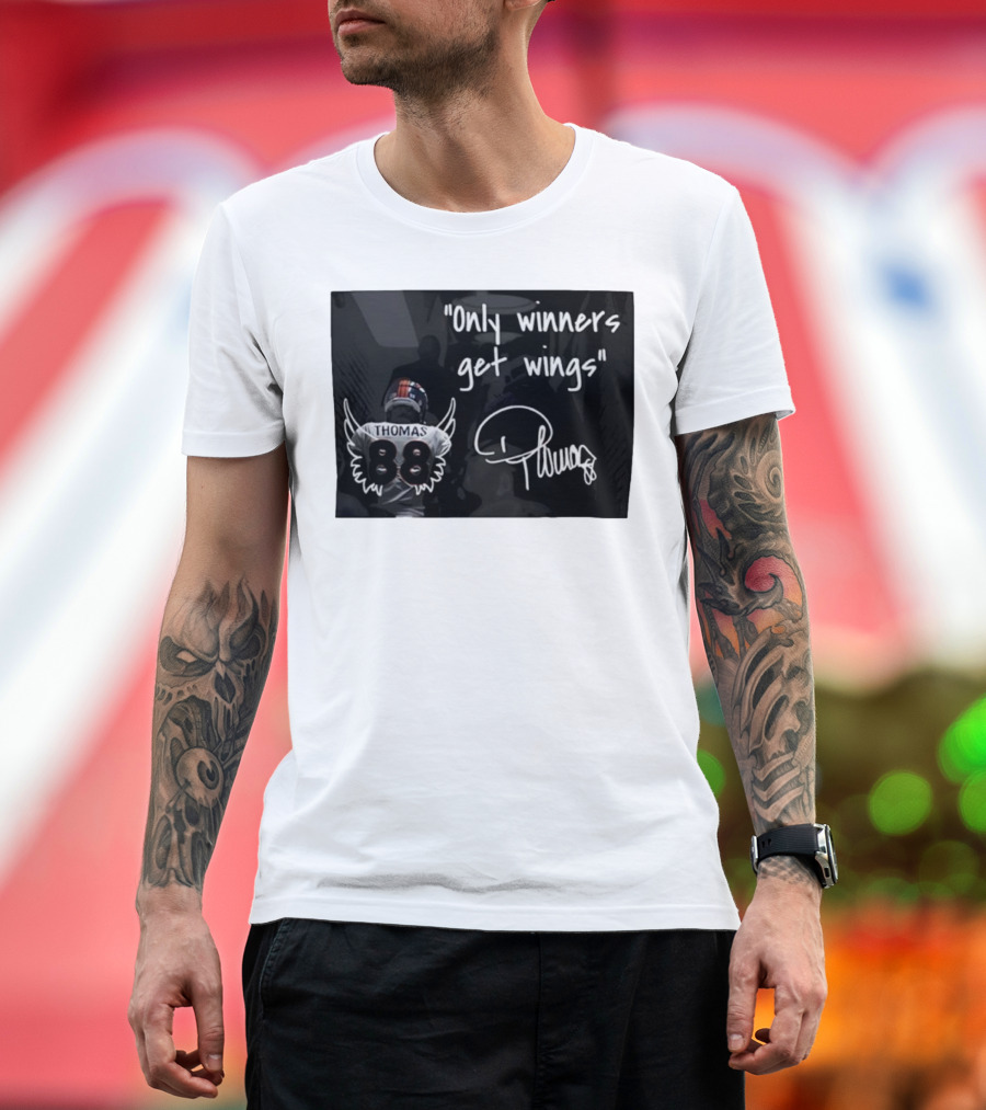 Thomas Number 88 Only Winners Get Wings Signature T-Shirt