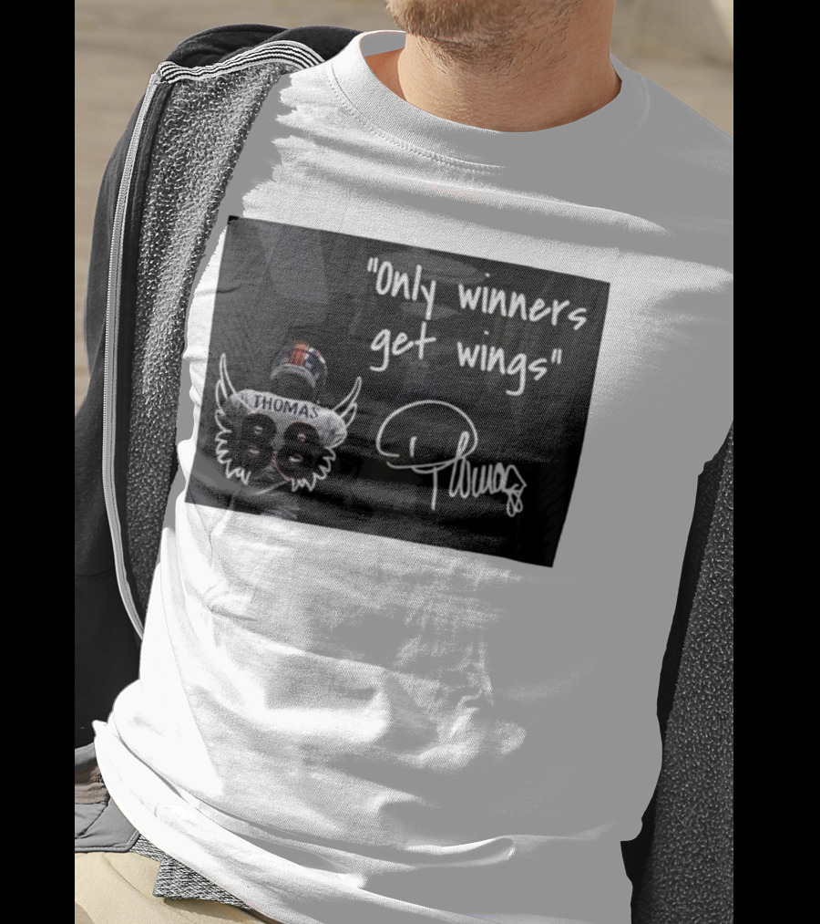 Thomas Number 88 Only Winners Get Wings Signature T-Shirt