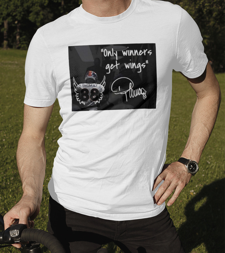Thomas Number 88 Only Winners Get Wings Signature T-Shirt