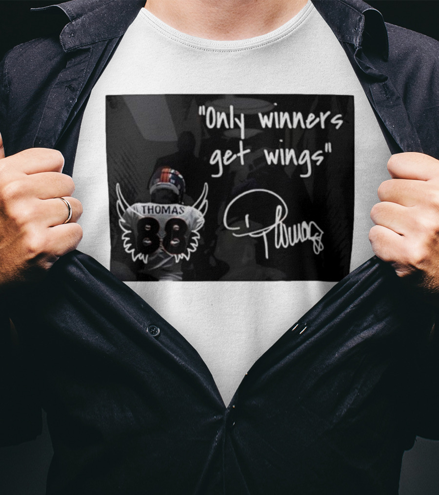 Thomas Number 88 Only Winners Get Wings Signature T-Shirt