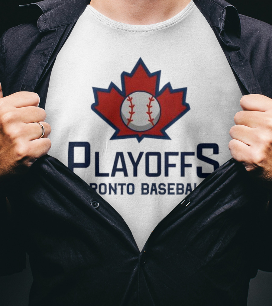Toronto Baseball Playoffs Maple Leaf Icon T-Shirt