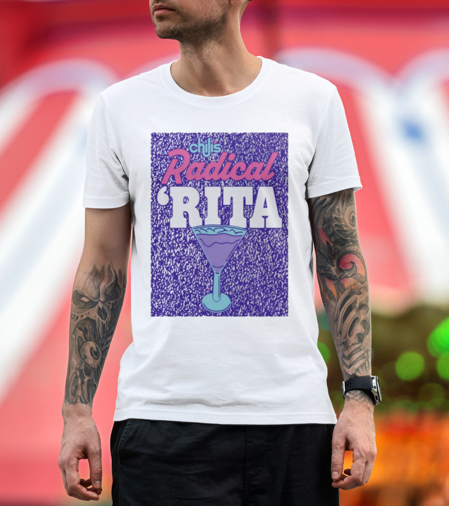 Chili's Radical Rita Retro Cocktail Margarita Vibes T-Shirt