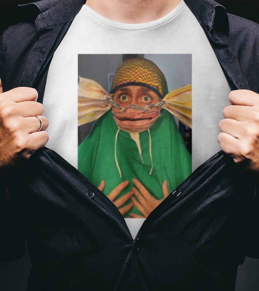 Homesweethome Catfish Mask Costume Creative Look T-Shirt