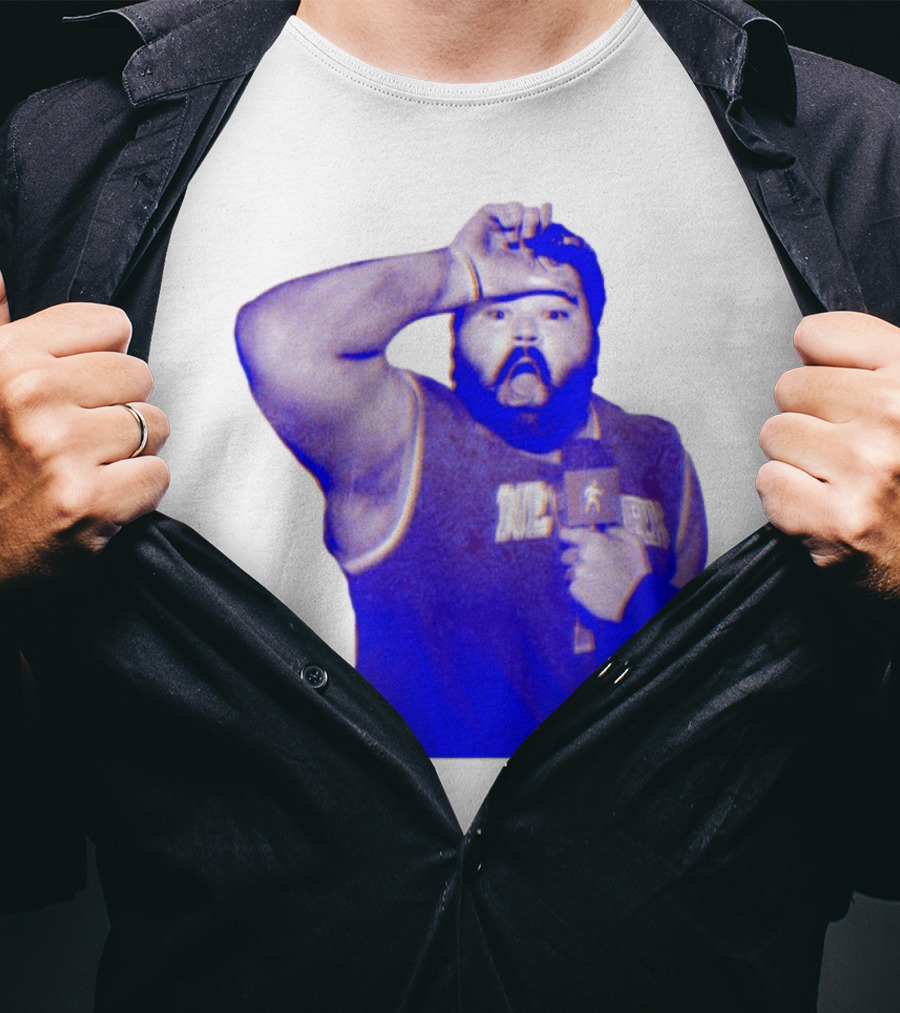 Karltowns Wearing Jason Dantona NYC Basketball Theme Blue Tone T-Shirt