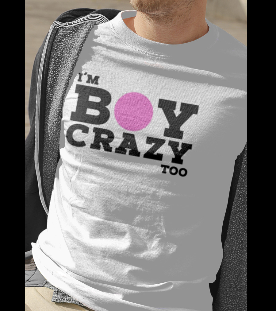 Kesha I'm Boy Crazy Too Pink Circle T-Shirt