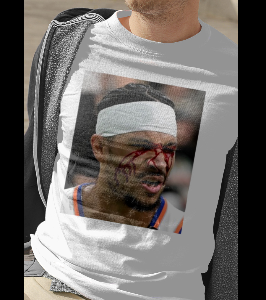 Limited Edition Josh Hart New York Knicks Elbowed Face Moment T-Shirt