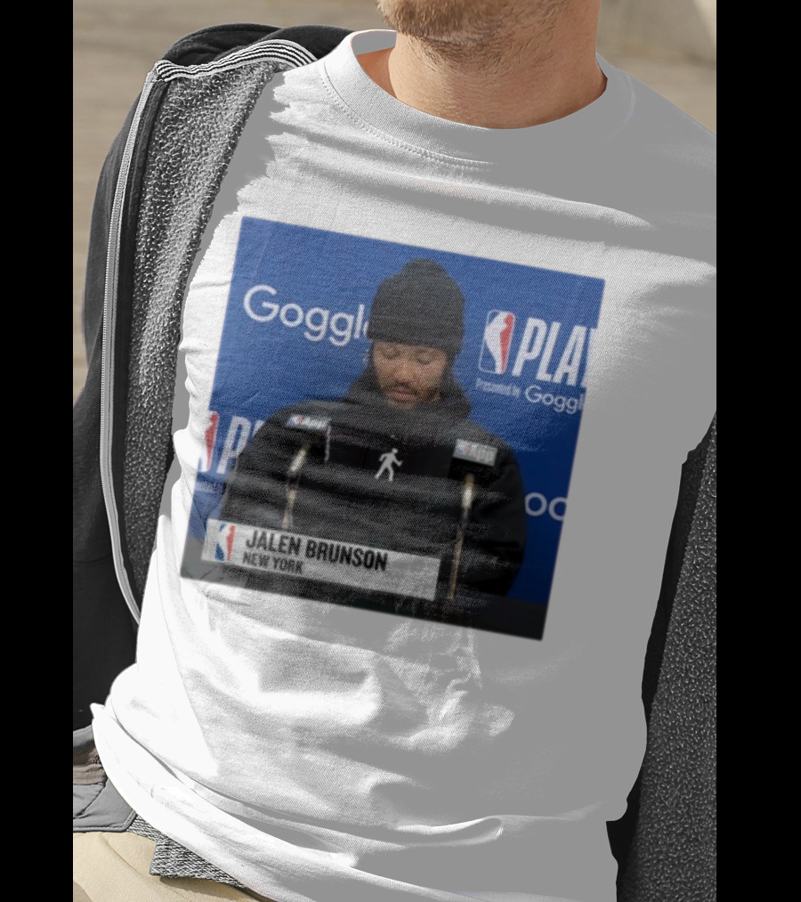 Jalen Brunson New York Press Conference NBA Playoffs Presented By Google T-Shirt