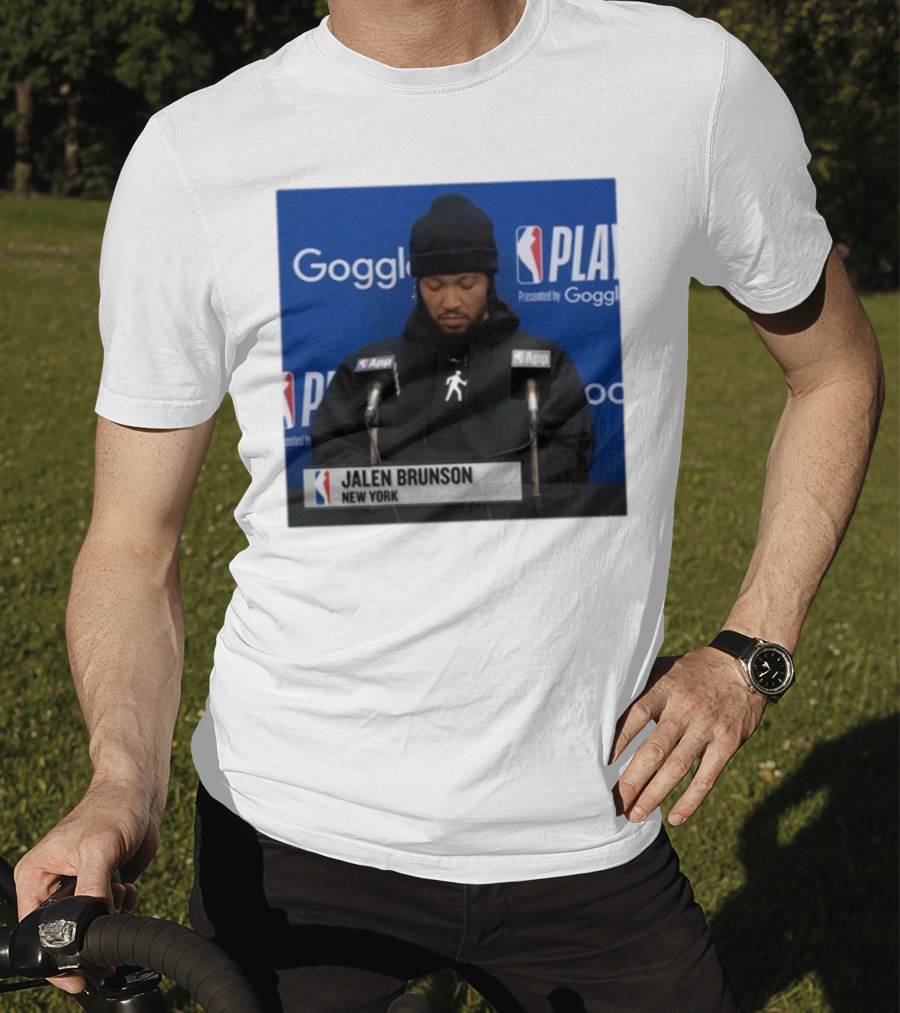 Jalen Brunson New York Press Conference NBA Playoffs Presented By Google T-Shirt