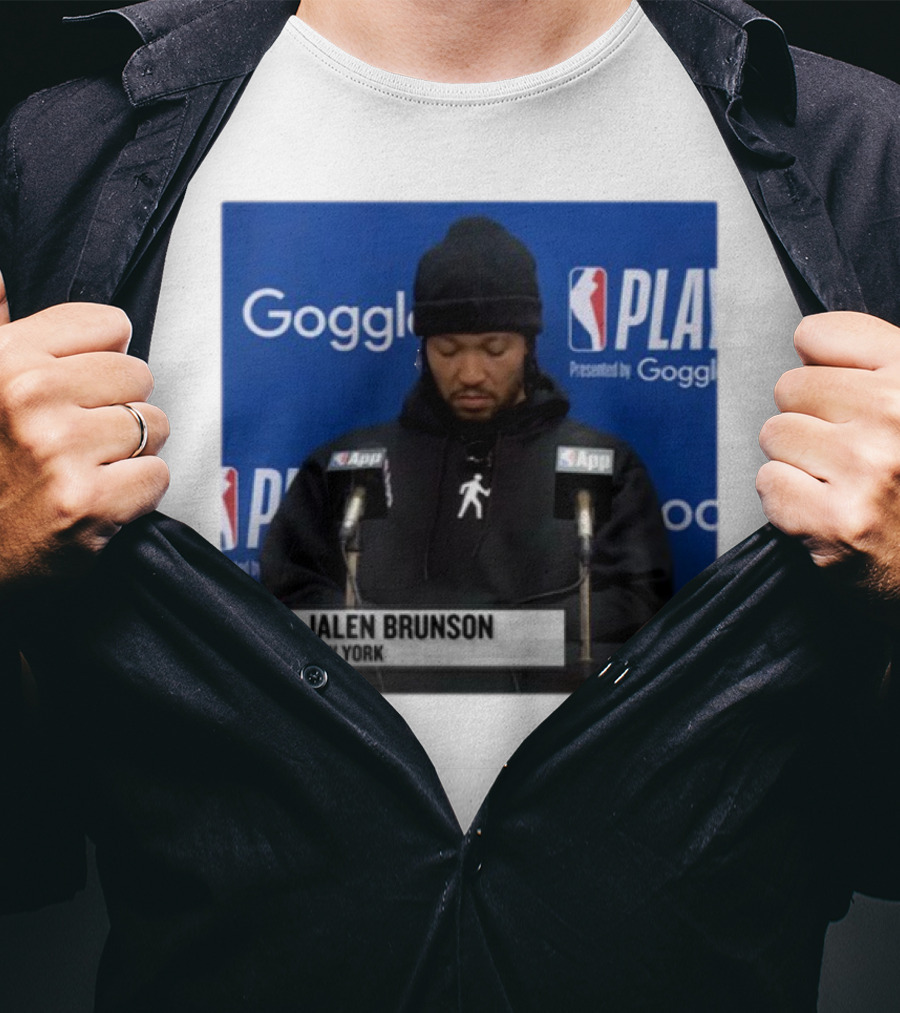 Jalen Brunson New York Press Conference NBA Playoffs Presented By Google T-Shirt