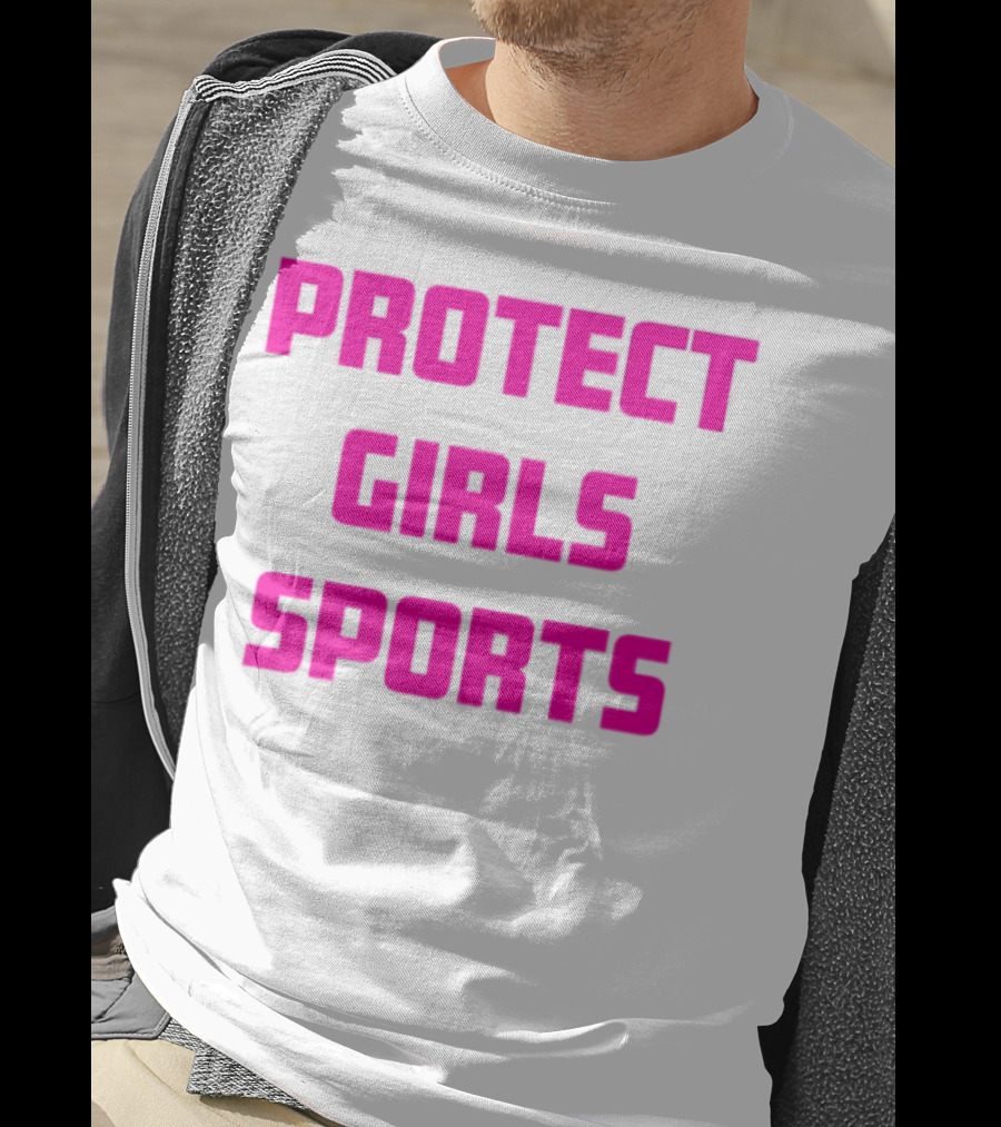 Protect Girls Sports Bold Pink Advocacy Design T-Shirt
