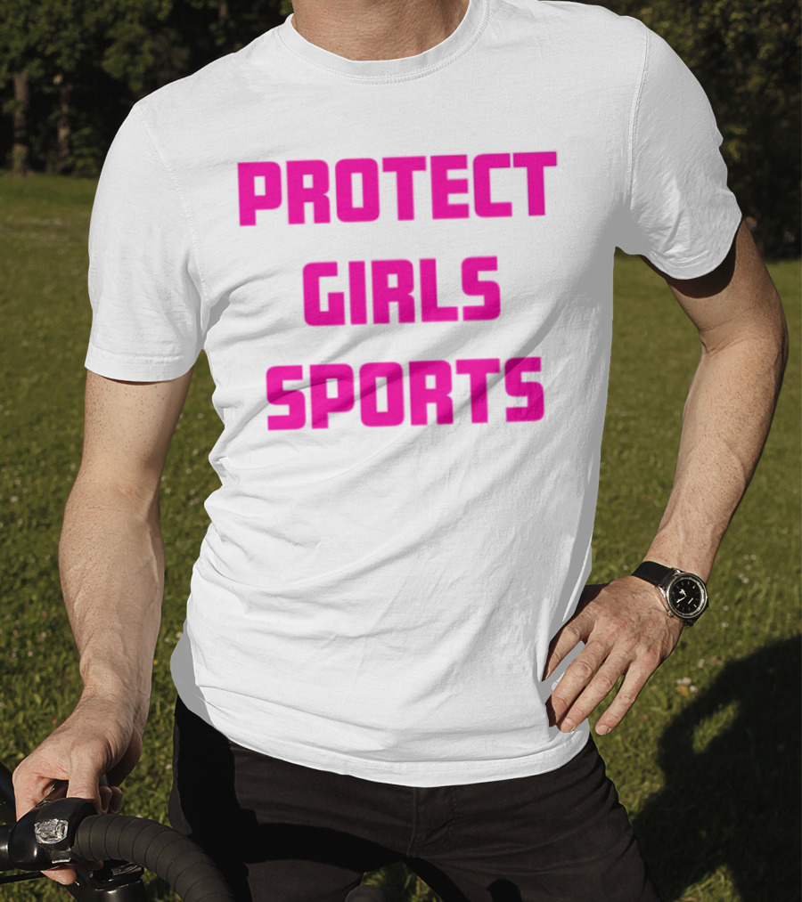 Protect Girls Sports Bold Pink Advocacy Design T-Shirt