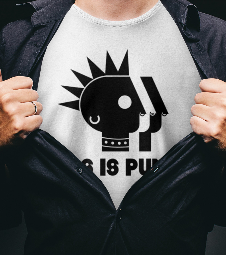 Two Crow Collective PBS Is Punk Vintage Cassette Vinyl Roots T-Shirt
