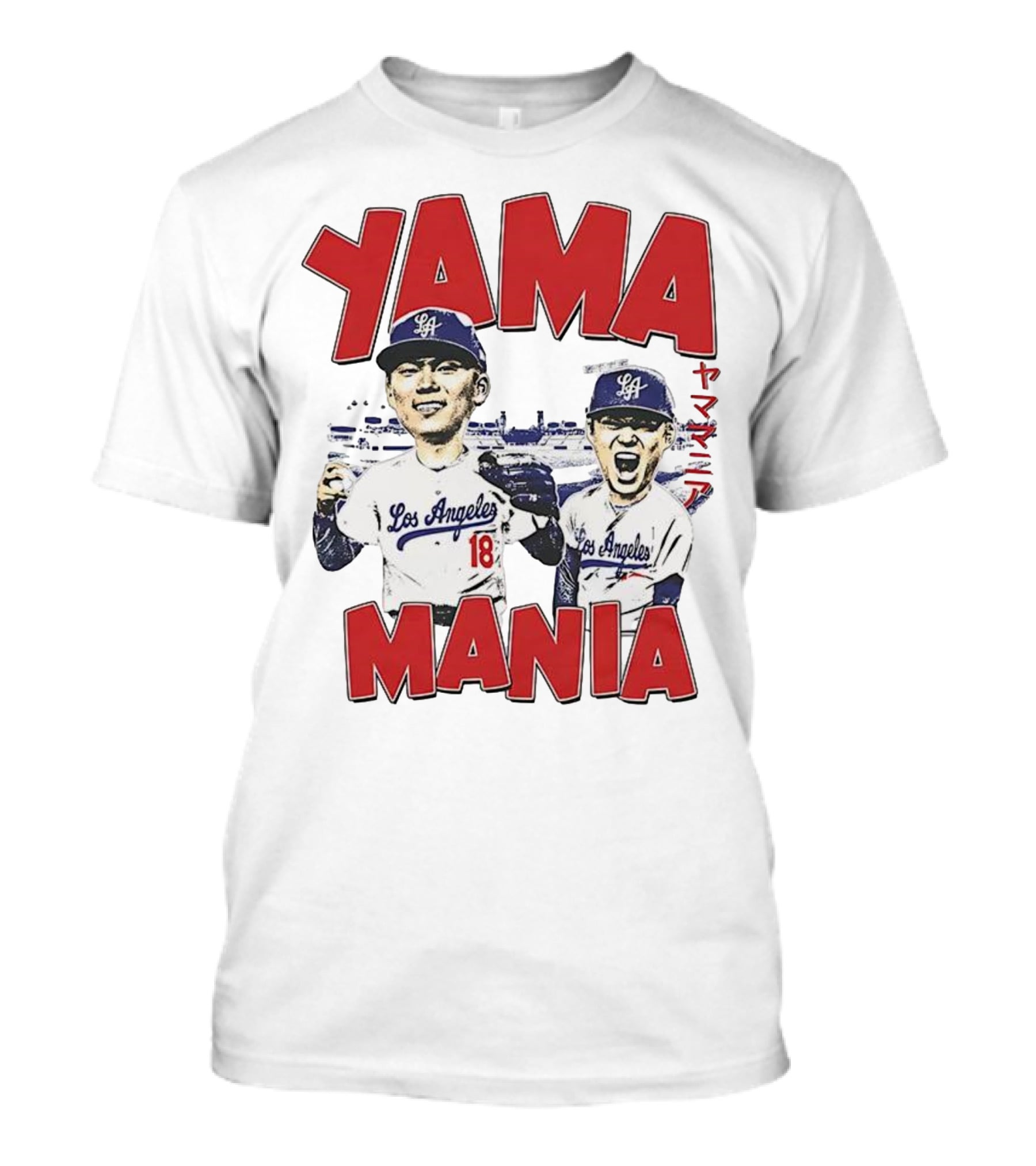 Yama Mania Los Angeles Dodgers Baseball Player 18 T-Shirt