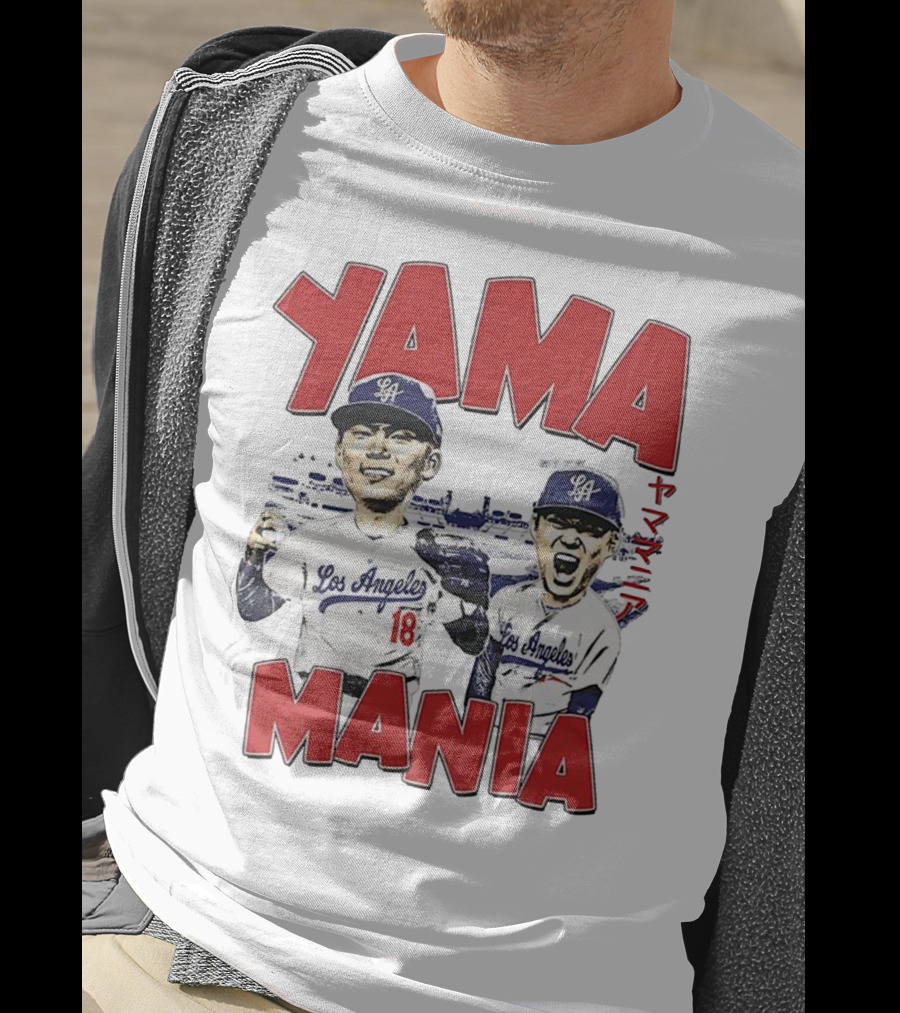Yama Mania Los Angeles Dodgers Baseball Player 18 T-Shirt