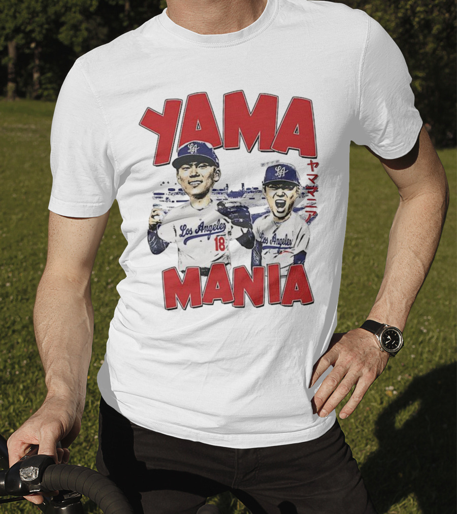 Yama Mania Los Angeles Dodgers Baseball Player 18 T-Shirt
