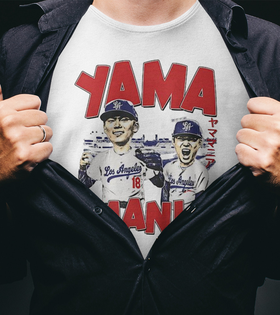 Yama Mania Los Angeles Dodgers Baseball Player 18 T-Shirt