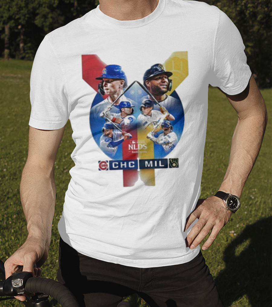 2025 MLB Postseason Chicago Cubs Vs Milwaukee Brewers NLDS Matchup T-Shirt