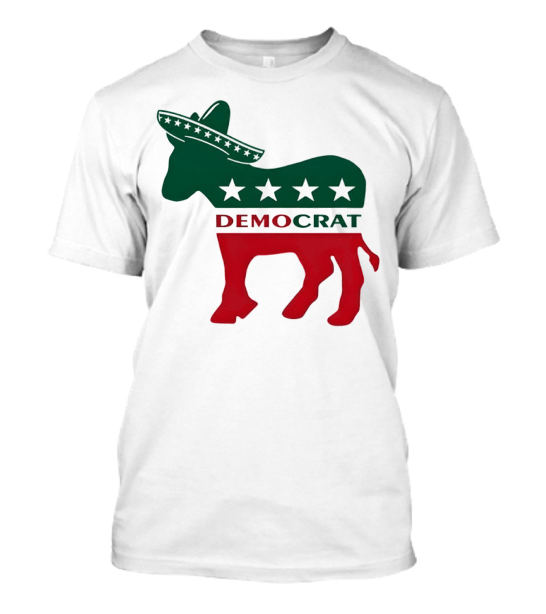 Democrat Donkey Sombrero Stars Cinco De Mayo Celebration T-Shirt
