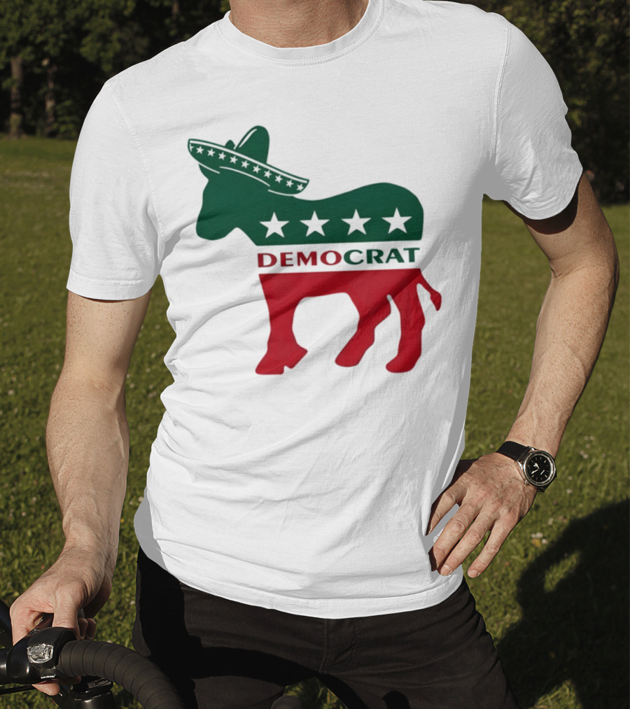 Democrat Donkey Sombrero Stars Cinco De Mayo Celebration T-Shirt