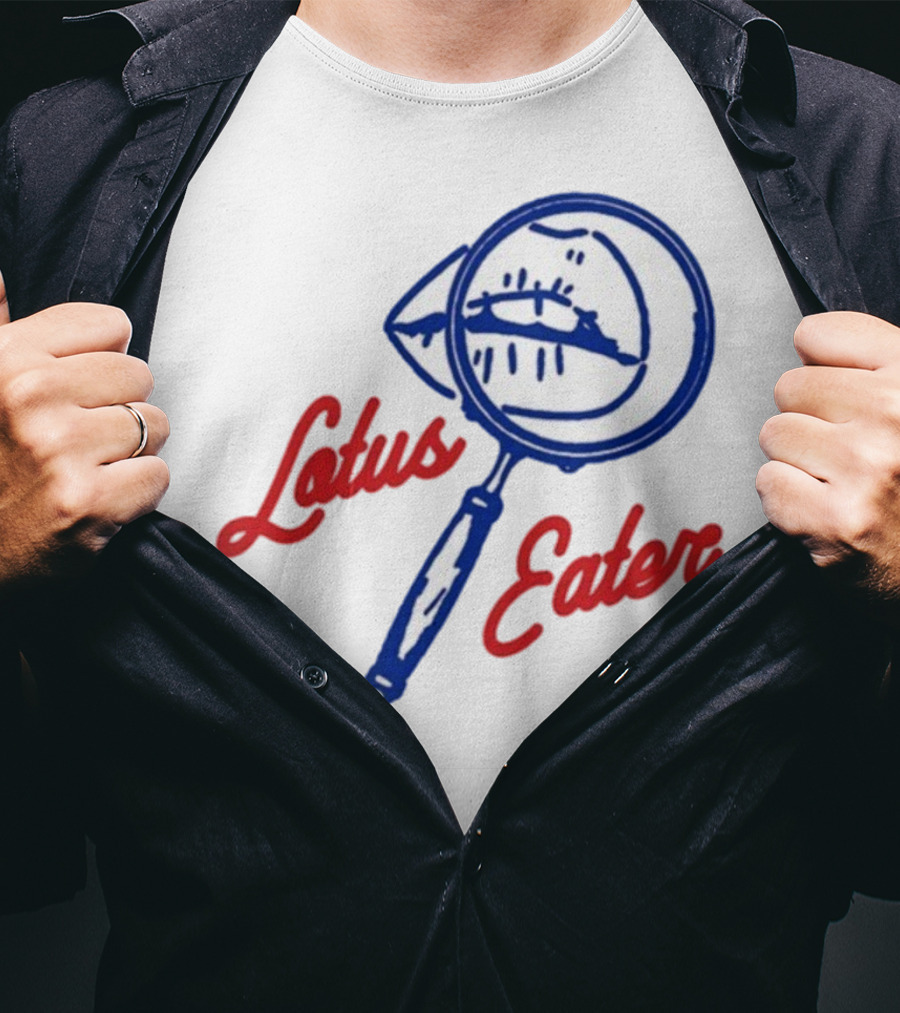 Lotus Eater Eye Magnifying Glass Logo T-Shirt