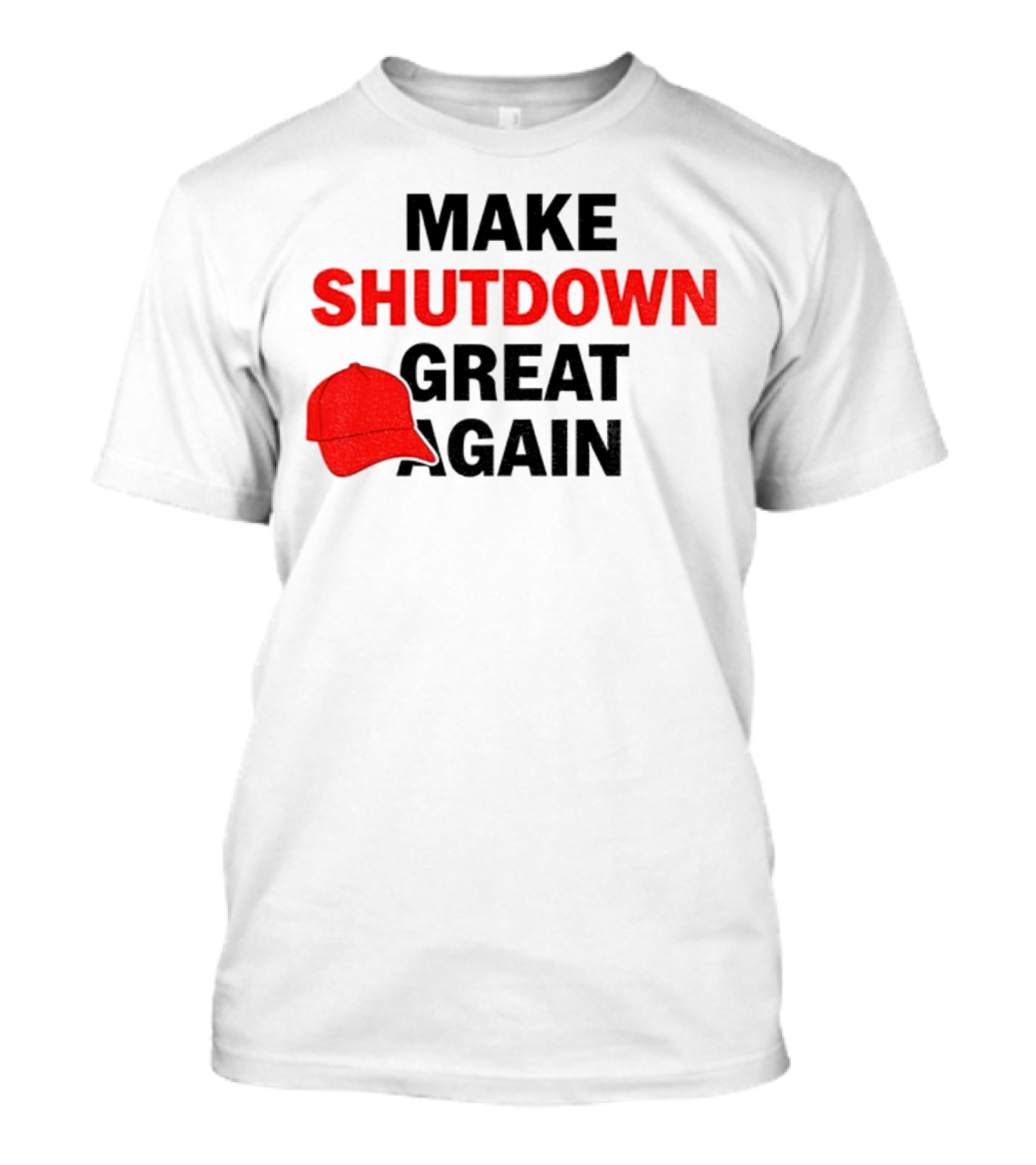 MAGA Make Shutdown Great Again Red Hat T-Shirt