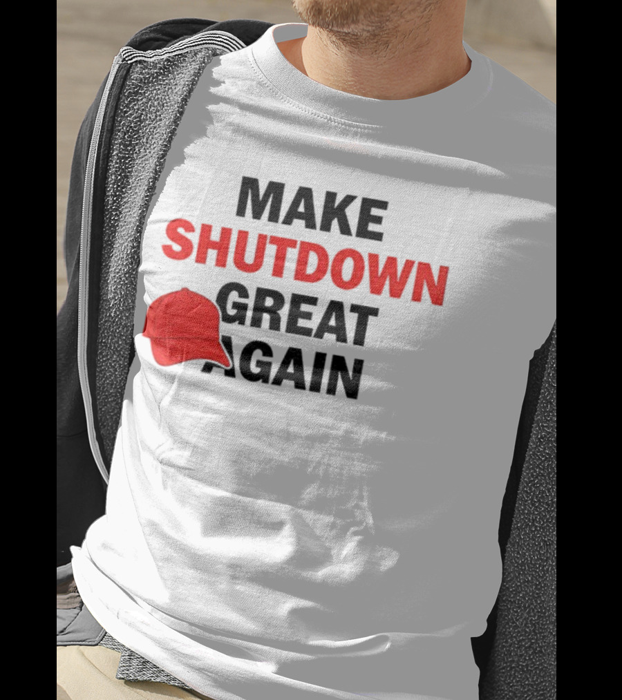 MAGA Make Shutdown Great Again Red Hat T-Shirt
