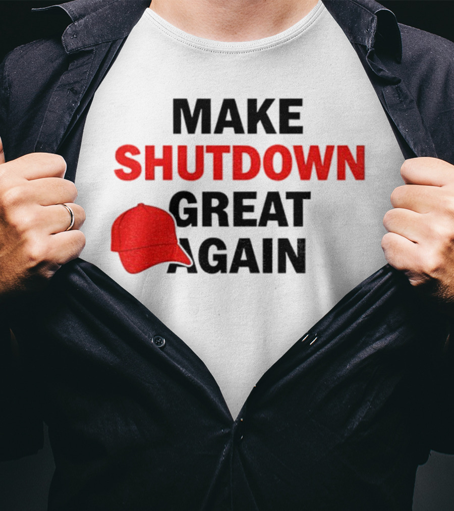 MAGA Make Shutdown Great Again Red Hat T-Shirt