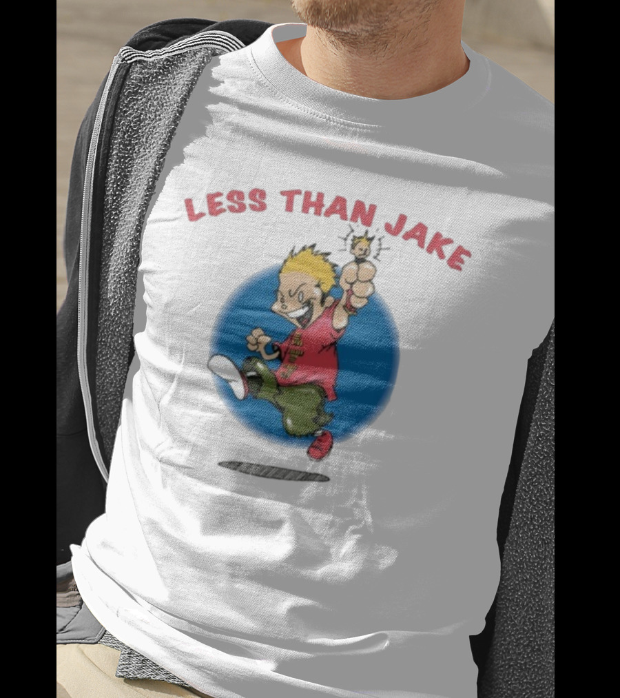 Less Than Jake Og Evo Punk Icon Character Rare Vintage Style T-Shirt